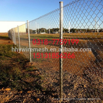 cerca de alambre galvanizado sumergido caliente del diamante de la cerca del acoplamiento de cadena de la fábrica